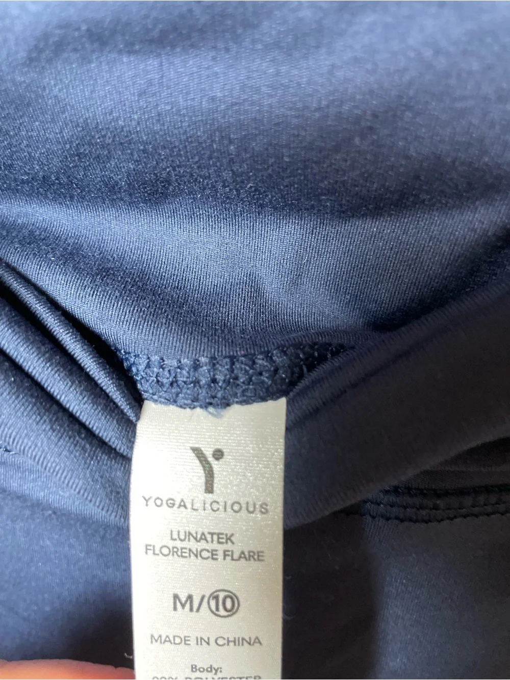 Yogalicious girls medium 10 blue Lunatek florence flare athletic pants